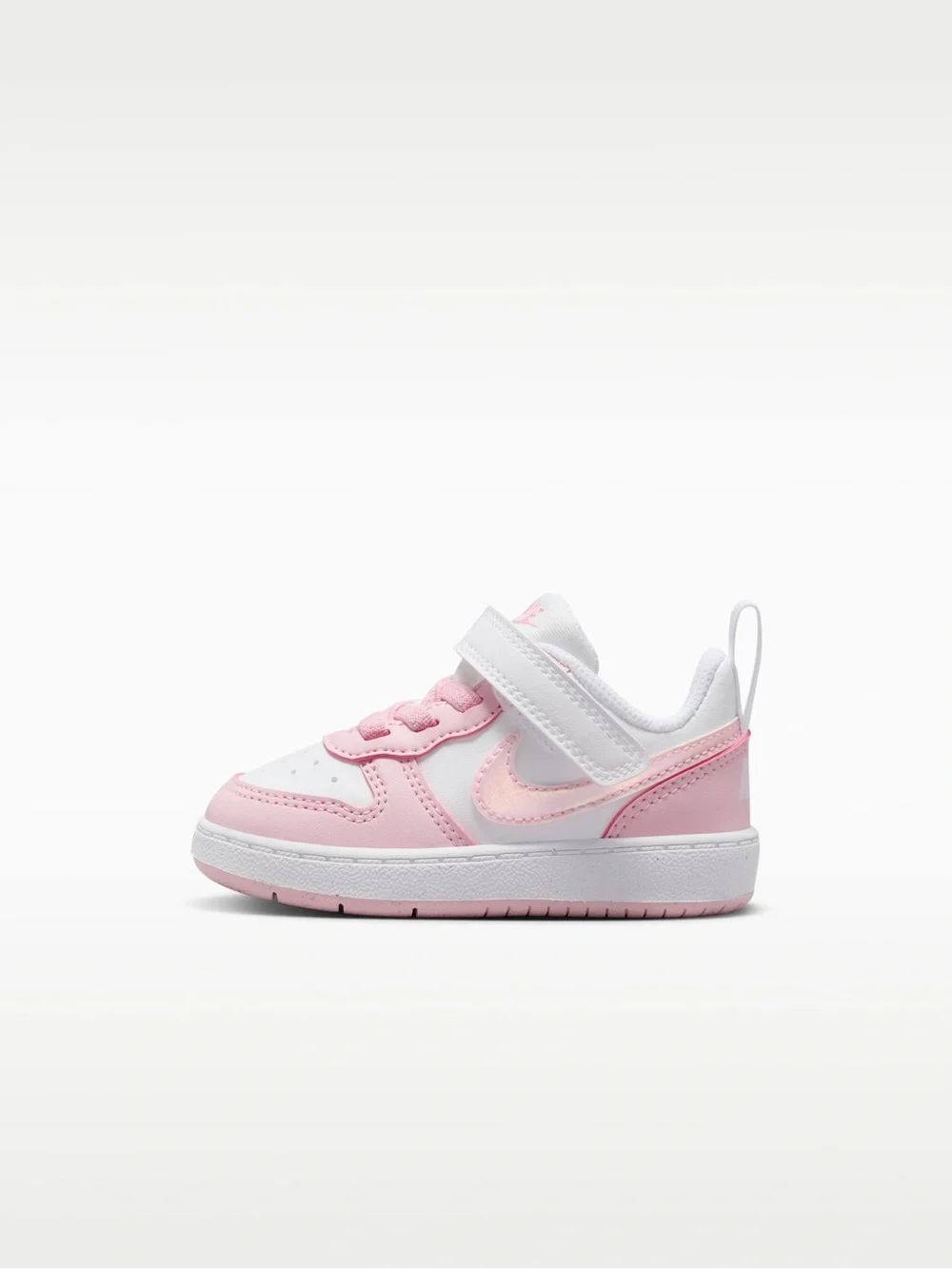 Toddler Pink and White Nike Court Borough Low Recraft